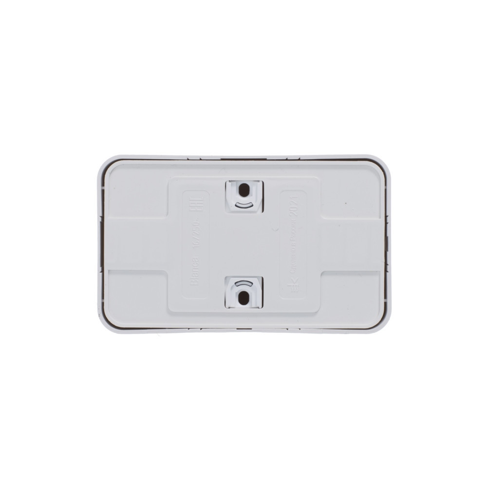 BLANCA О/У РОЗЕТКА двойная с заземлением со шторками, ИЗОЛ.ПЛ., 16А, 250В, БЕЛЫЙ