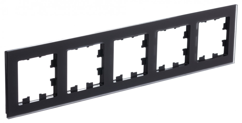 ATLASDESIGN NATURE 5-постовая РАМКА, МАТОВОЕ ОРГАНИЧЕСКОЕ СТЕКЛО ЧЕРНЫЙ