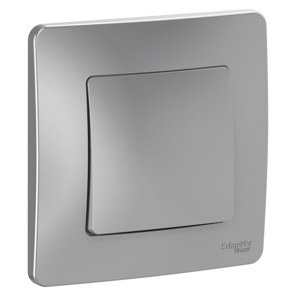 BLANCA С/У 1-клавишный ВЫКЛЮЧАТЕЛЬ (сх.1), 10А, 250В, АЛЮМИНИЙ