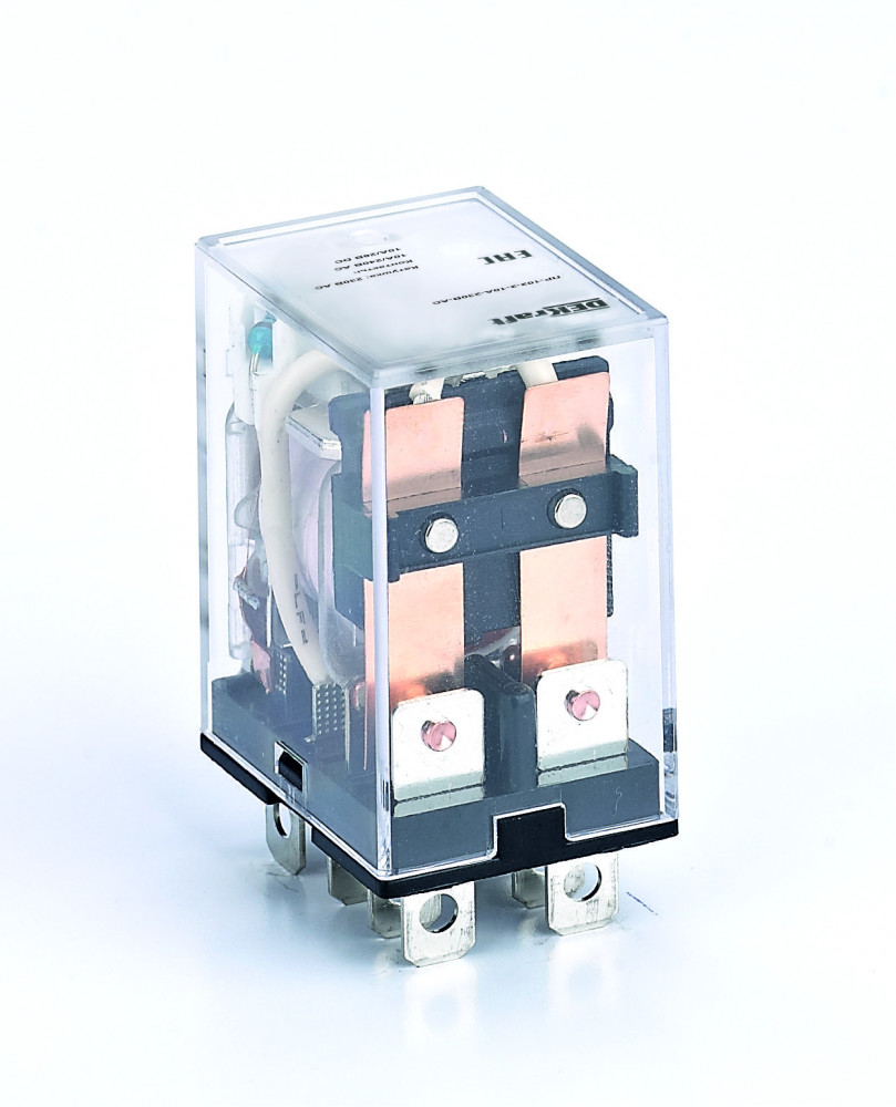 Промежуточное реле 2 конт. с LED инд. 10А 230В AC ПР-102