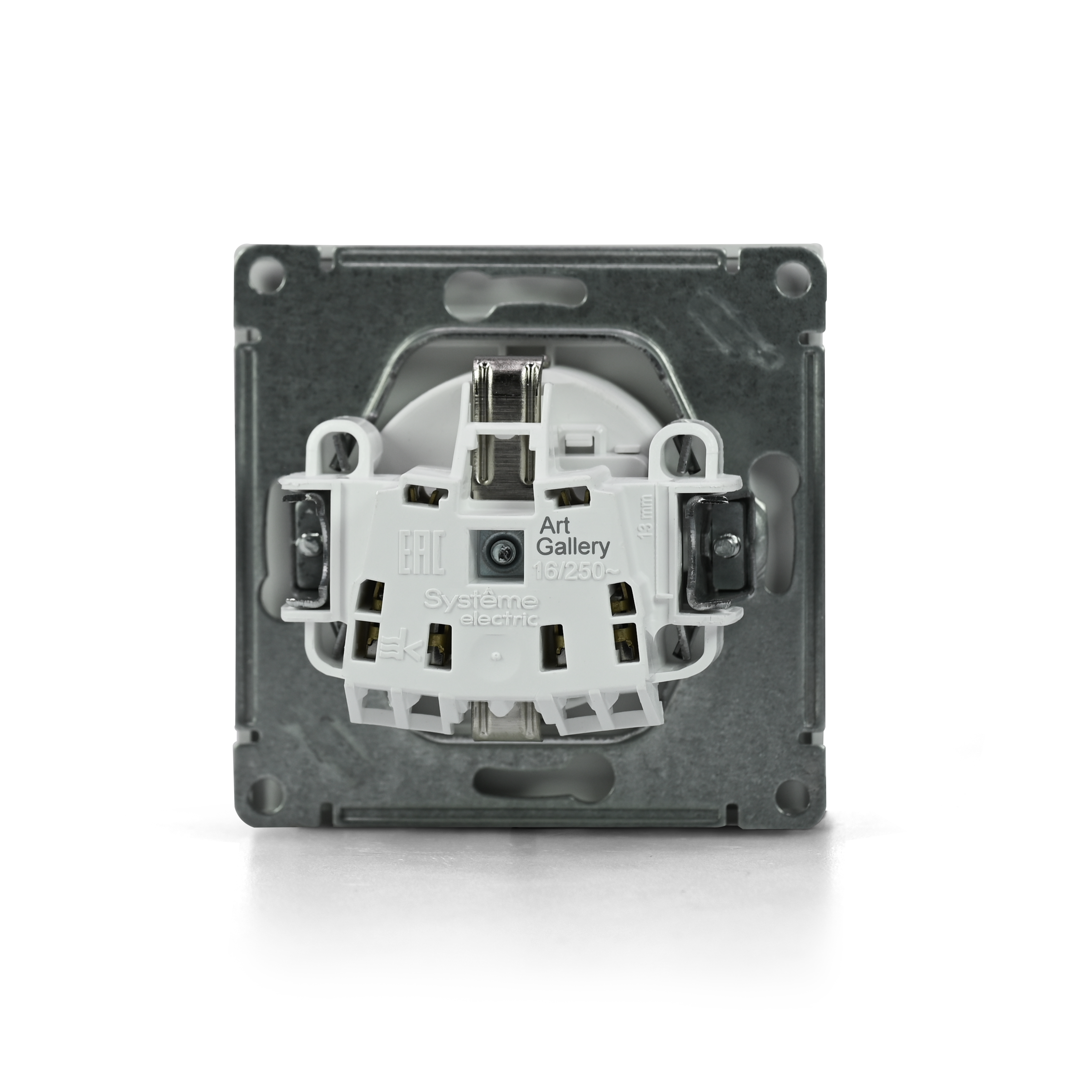 ARTGALLERY РОЗЕТКА с заземл. со шторк. с крышк., 16А, IP20,  механизм, быстрозажим. клем., ЛОТОС