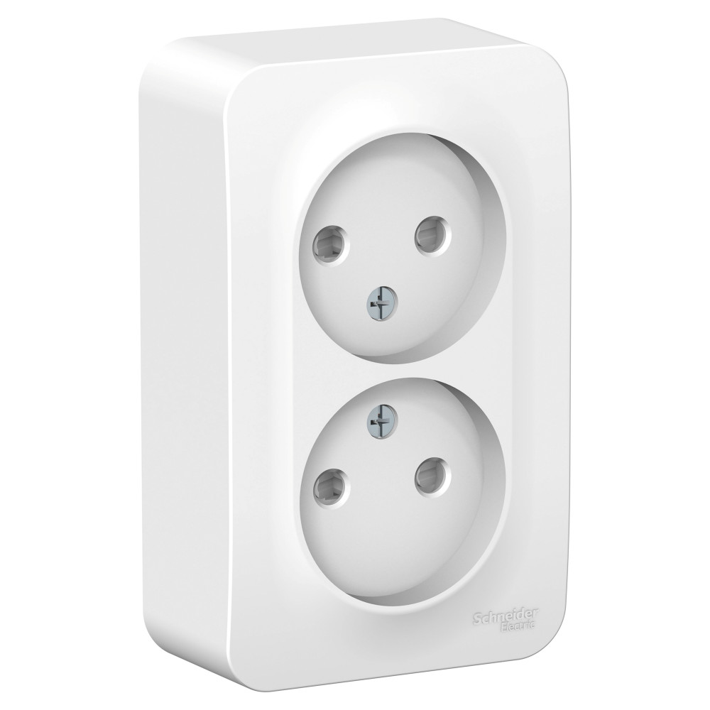 РОЗЕТКА О/У 2-я б/з/к шт, 16А, БЕЛЫЙ