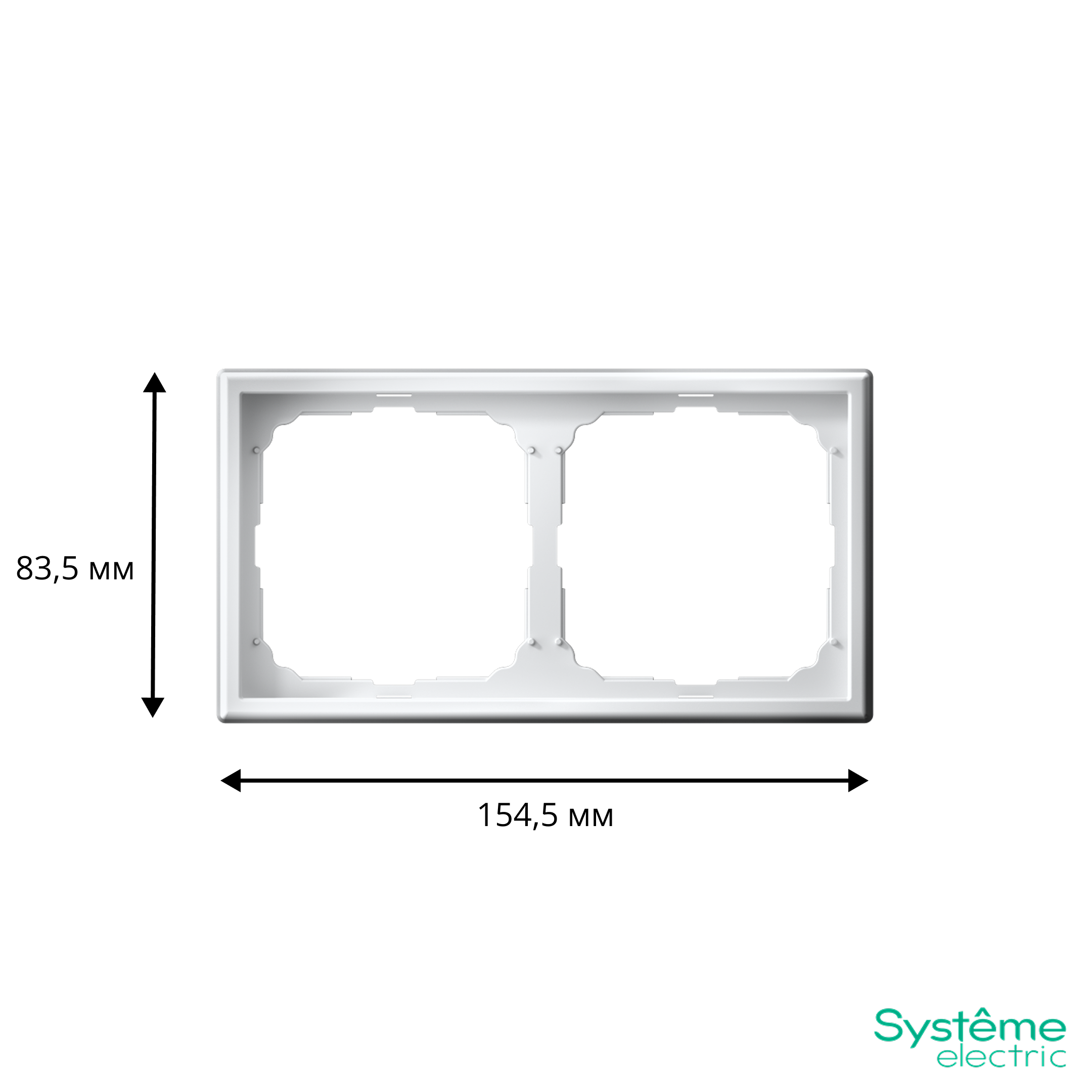 ARTGALLERY 2-постовая РАМКА, универсальная, БЕЛЫЙ