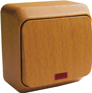 ЭТЮД О/У 1-клавишный ВЫКЛЮЧАТЕЛЬ с подсветкой 10 АХ, БУК