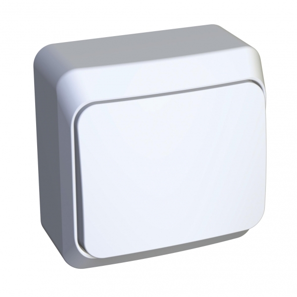 ЭТЮД О/У ВЫКЛЮЧАТЕЛЬ с самовозвратом 10 АХ, БЕЛЫЙ