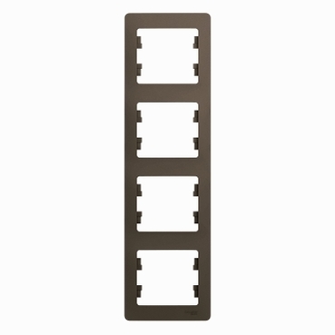 GLOSSA 4-постовая РАМКА, вертикальная, ШОКОЛАД