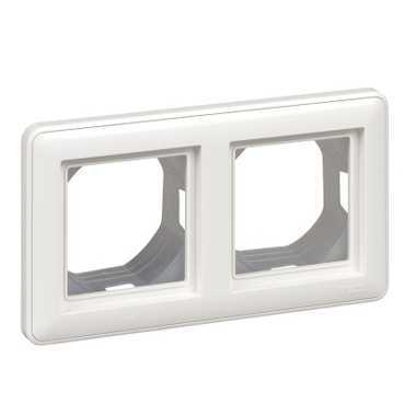W59 AQUA 2-постовая РАМКА, IP44, БЕЛЫЙ