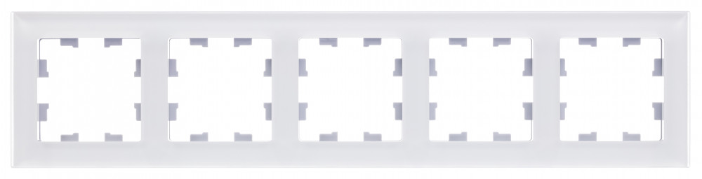 ATLASDESIGN NATURE 5-постовая РАМКА, МАТОВОЕ ОРГАНИЧЕСКОЕ СТЕКЛО БЕЛЫЙ