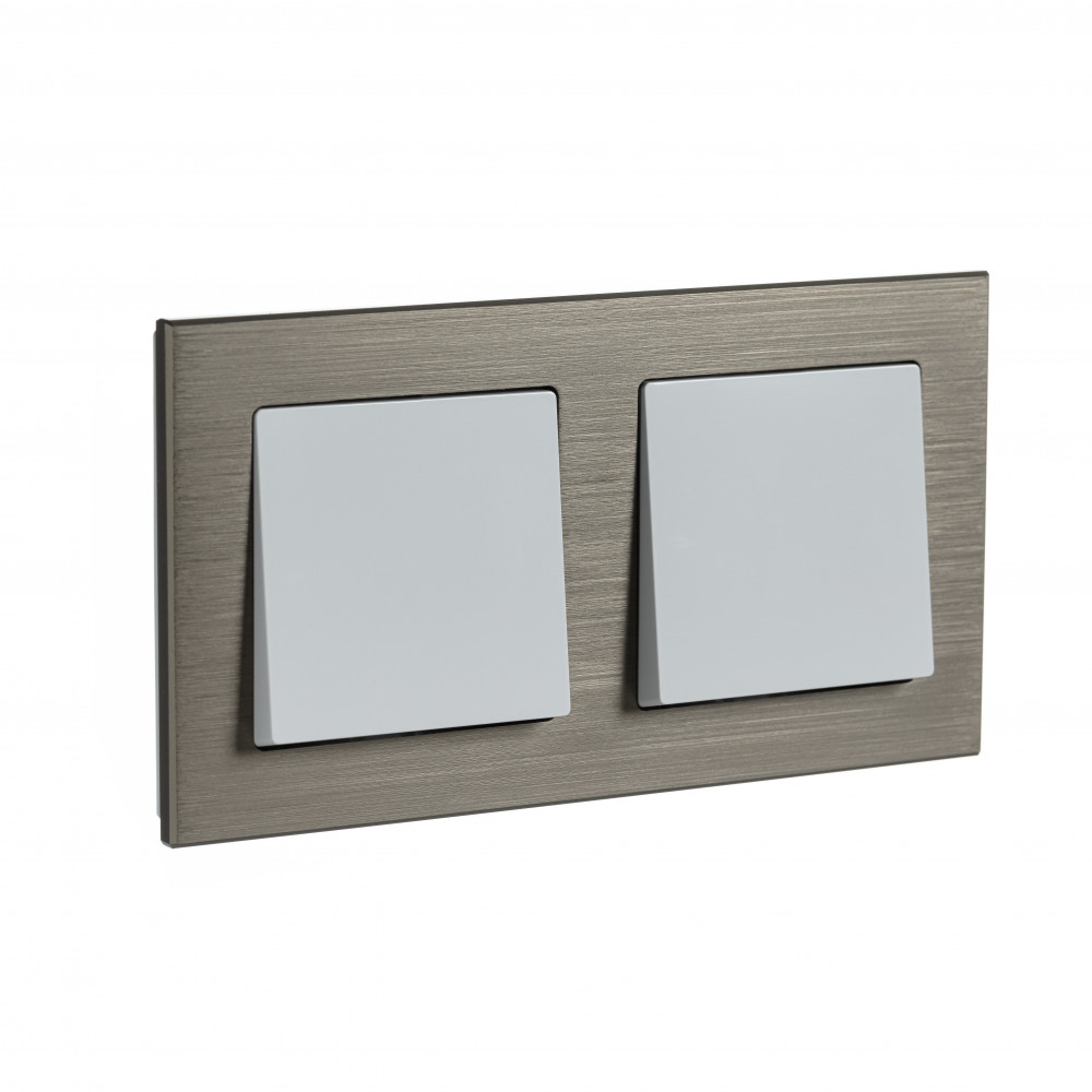 ATLASDESIGN NATURE 2-постовая РАМКА, МЕТАЛЛ ЛАТУНЬ