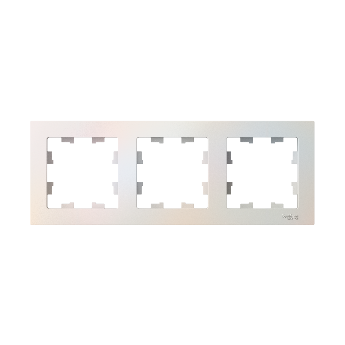 ATLASDESIGN 3-постовая РАМКА, универсальная, ЖЕМЧУГ