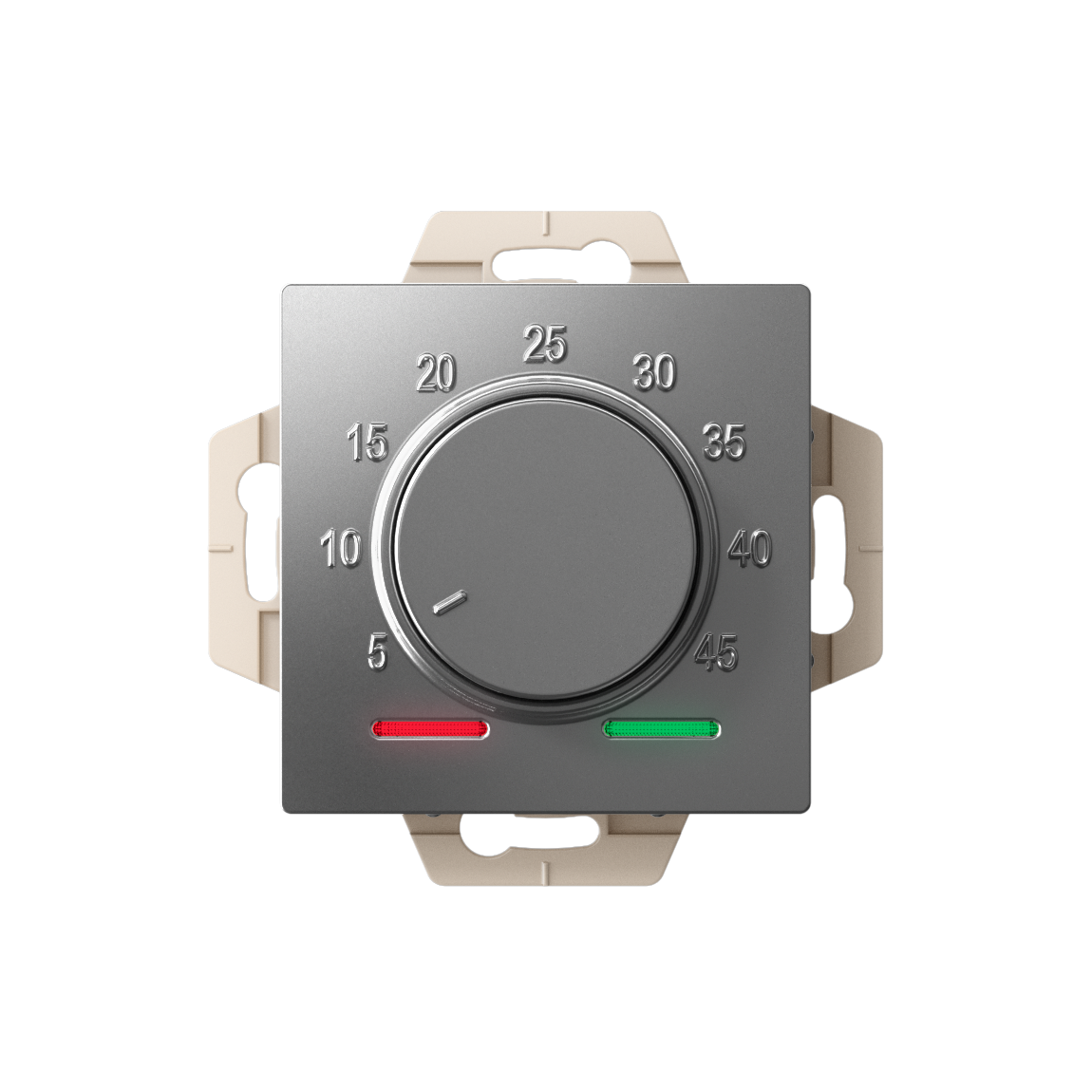 ATLASDESIGN ТЕРМОСТАТ электронный для теплого пола с датчиком, 10A, механизм, СТАЛЬ