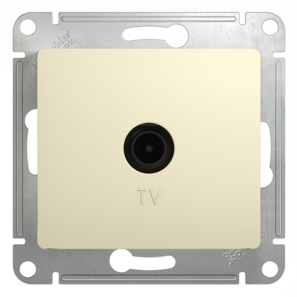 GSL000292 TV РОЗЕТКА проходная 4DB бежевая (10 шт)