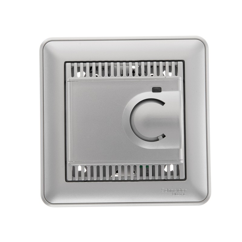 W59 ТЕРМОСТАТ электрон.теплого пола с датчиком,от+5до+50&amp;deg;C,10A, в сборе,МАТ.ХРОМ
