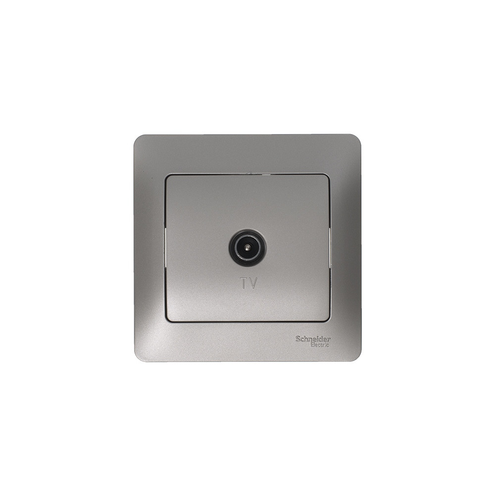 GLOSSA TV РОЗЕТКА оконечная 1дБ, механизм, ПЛАТИНА