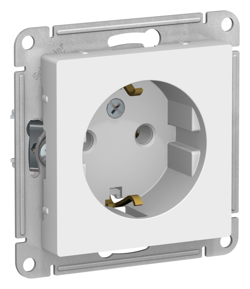 ATLASDESIGN РОЗЕТКА с заземлением без шторок, 16А, механизм, ЛОТОС