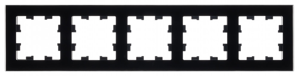 ATLASDESIGN NATURE 5-постовая РАМКА, ОРГАНИЧЕСКОЕ СТЕКЛО ЧЕРНЫЙ