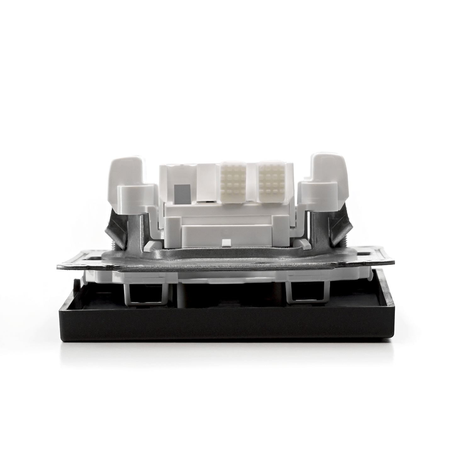 ARTGALLERY 1-клавишный ВЫКЛЮЧАТЕЛЬ с подсветкой, 10АХ, механизм, быстрозажим. клем., БАЗАЛЬТ