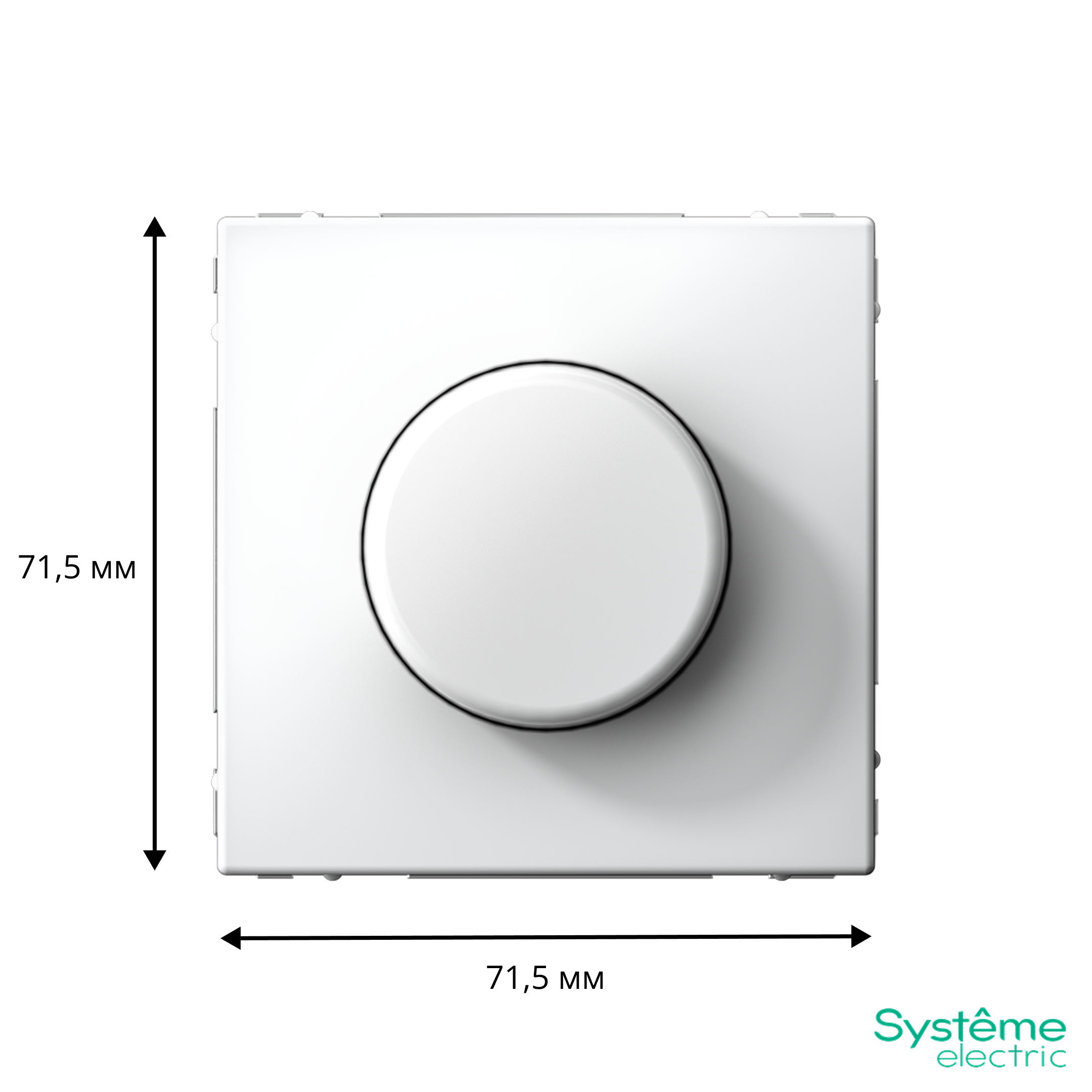 ARTGALLERY СВЕТОРЕГУЛЯТОР (диммер) повор-нажим, LED, RC, 400Вт, механизм, БЕЛЫЙ