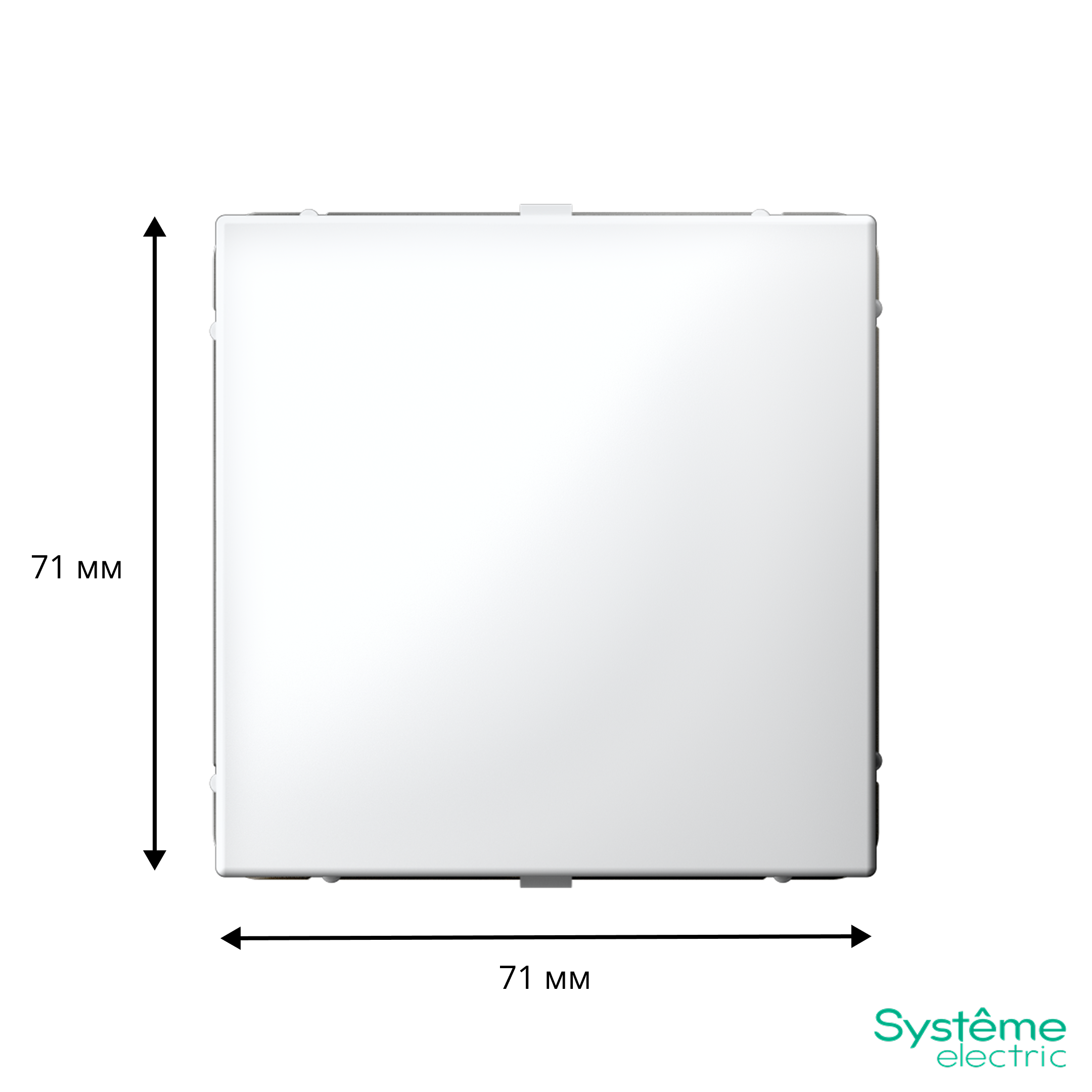 ARTGALLERY ЗАГЛУШКА с суппортом для многопостовых рамок, БЕЛЫЙ