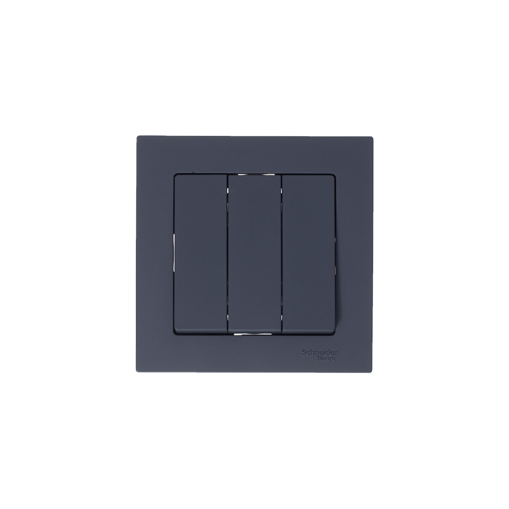 ATLASDESIGN 3-клавишный ВЫКЛЮЧАТЕЛЬ, сх.1+1+1, 10АХ, механизм, ГРИФЕЛЬ