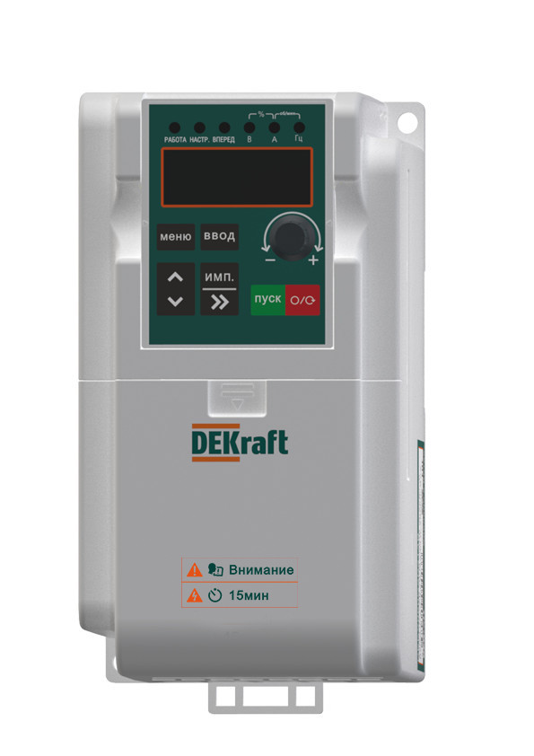 Преобразователь частоты DEKV060-0.75/1.5кВт 3 фазы 380В с торм. модулем