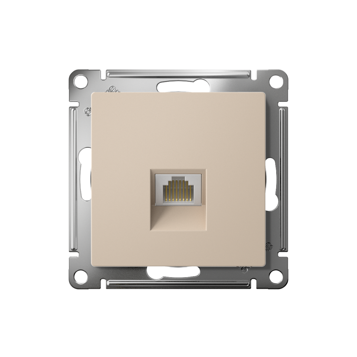 ATLASDESIGN РОЗЕТКА компьютерная RJ45 кат. 5e, механизм, ПЕСОЧНЫЙ