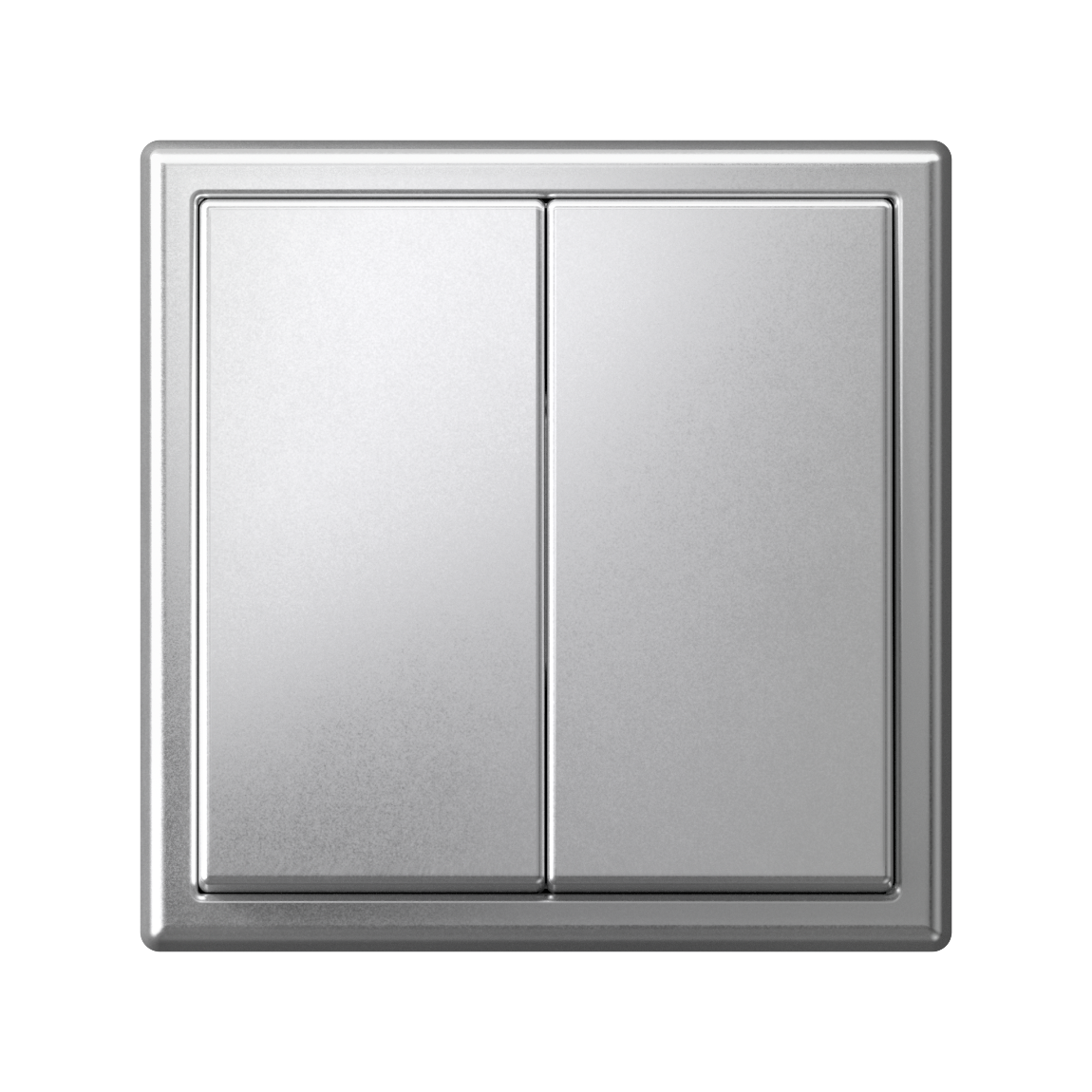 ARTGALLERY 2-клавишный ВЫКЛЮЧАТЕЛЬ, сх.5, 10АХ, механизм, АЛЮМИНИЙ