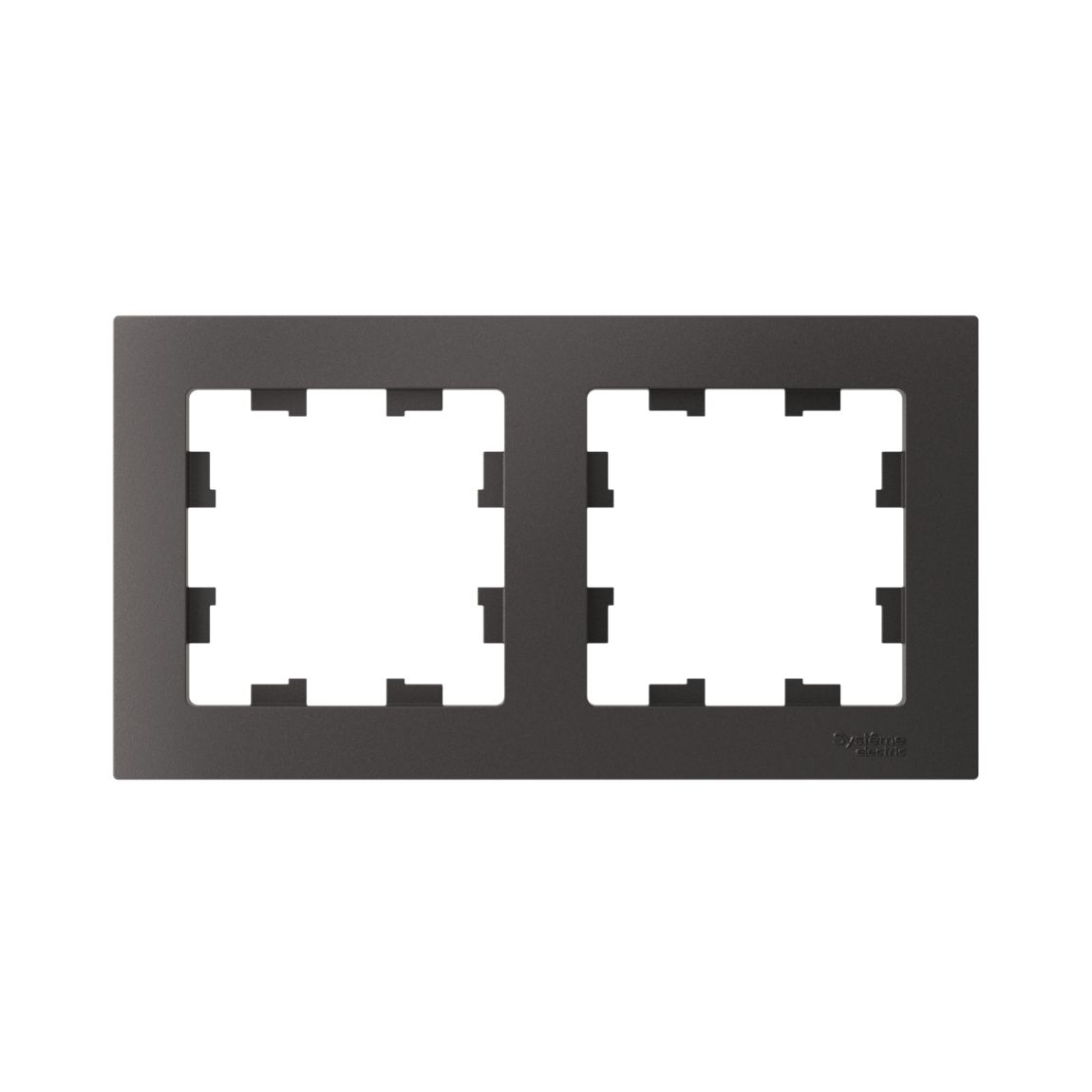 ATLASDESIGN 2-постовая РАМКА, универсальная, БАЗАЛЬТ