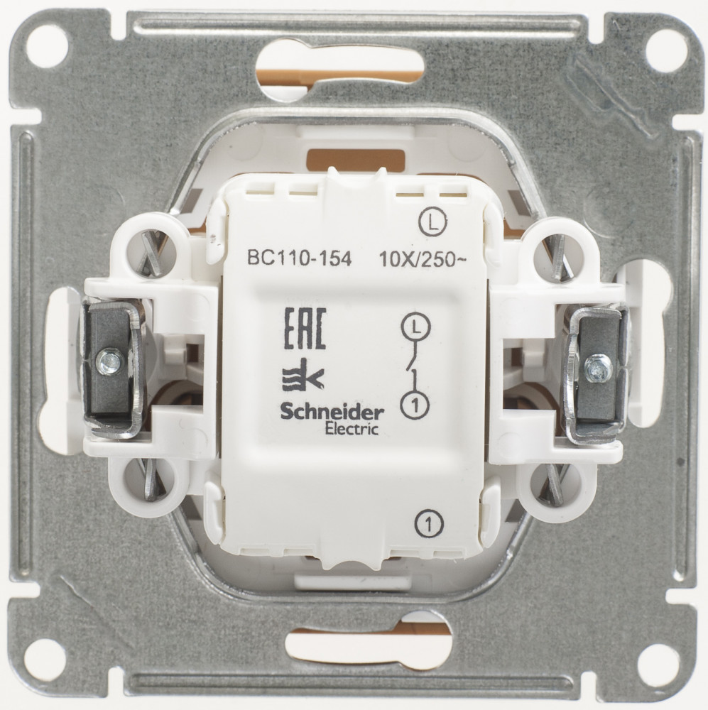 W59 1-клавишный ВЫКЛЮЧАТЕЛЬ, 10АХ, механизм, БУК