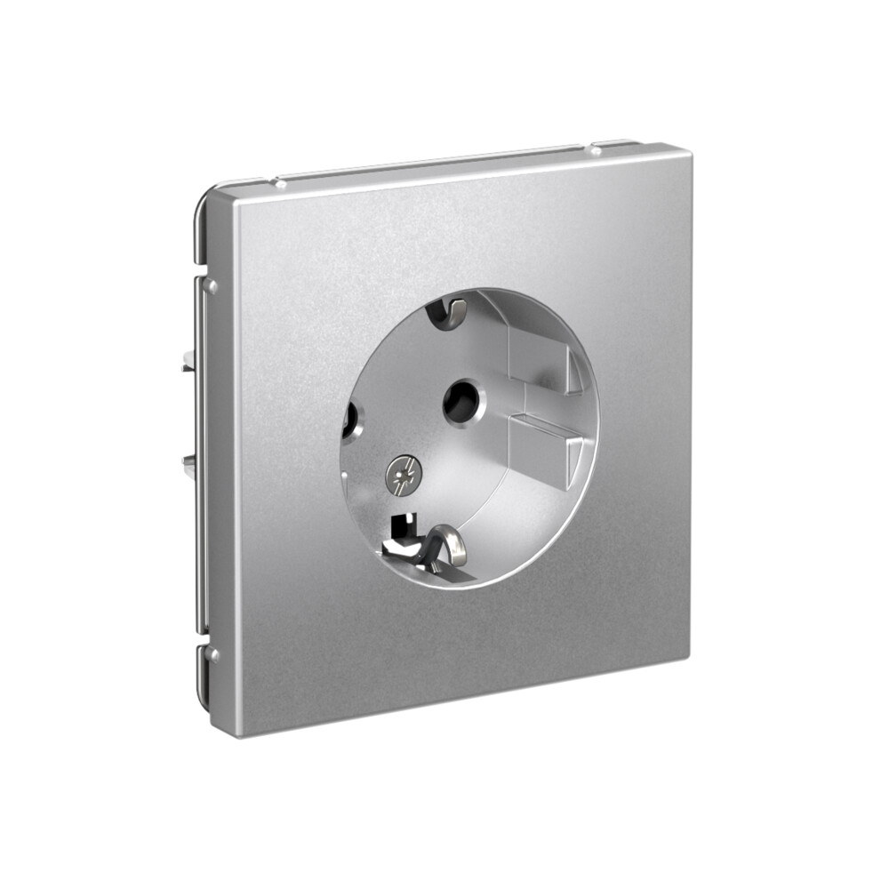 ARTGALLERY РОЗЕТКА с заземлением, 16А, механизм, АЛЮМИНИЙ
