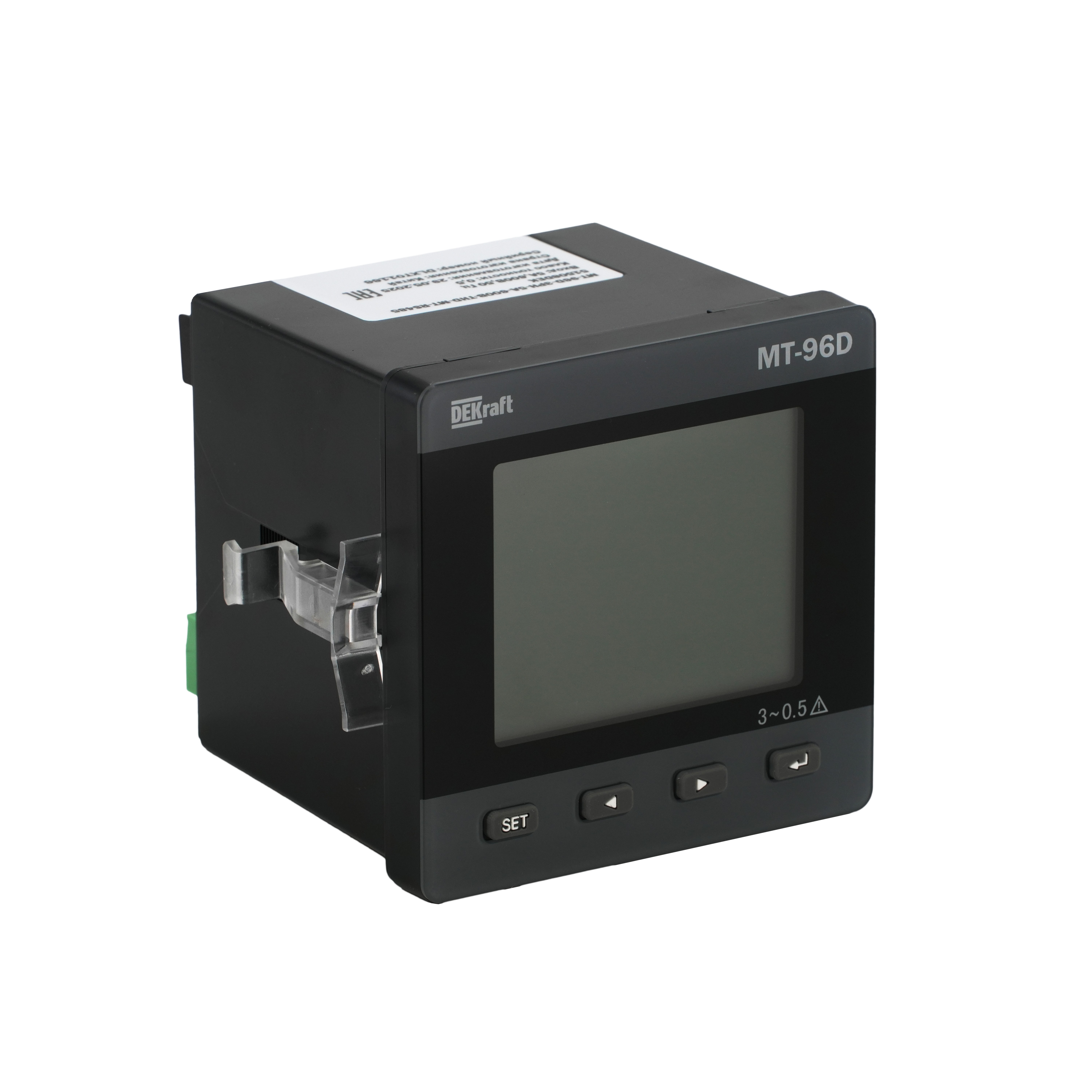 Мультиметр 96х96мм трехфазный, вход 100В 1А, THD+multi-tariff, RS485+DO, МТ-96D