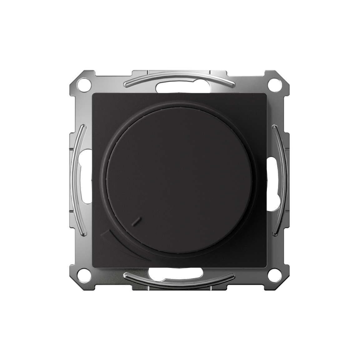 ATLASDESIGN СВЕТОРЕГУЛЯТОР (диммер) поворотно-нажимной, LED, RC, 400Вт, механизм, КАРБОН