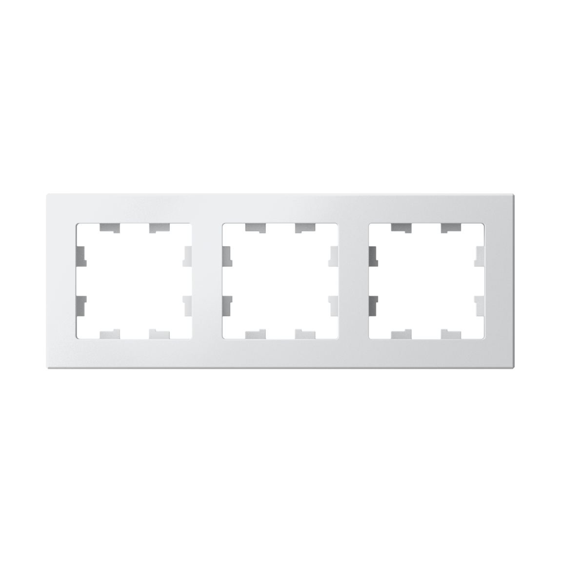 ATLASDESIGN 3-постовая РАМКА, универсальная, БЕЛЫЙ