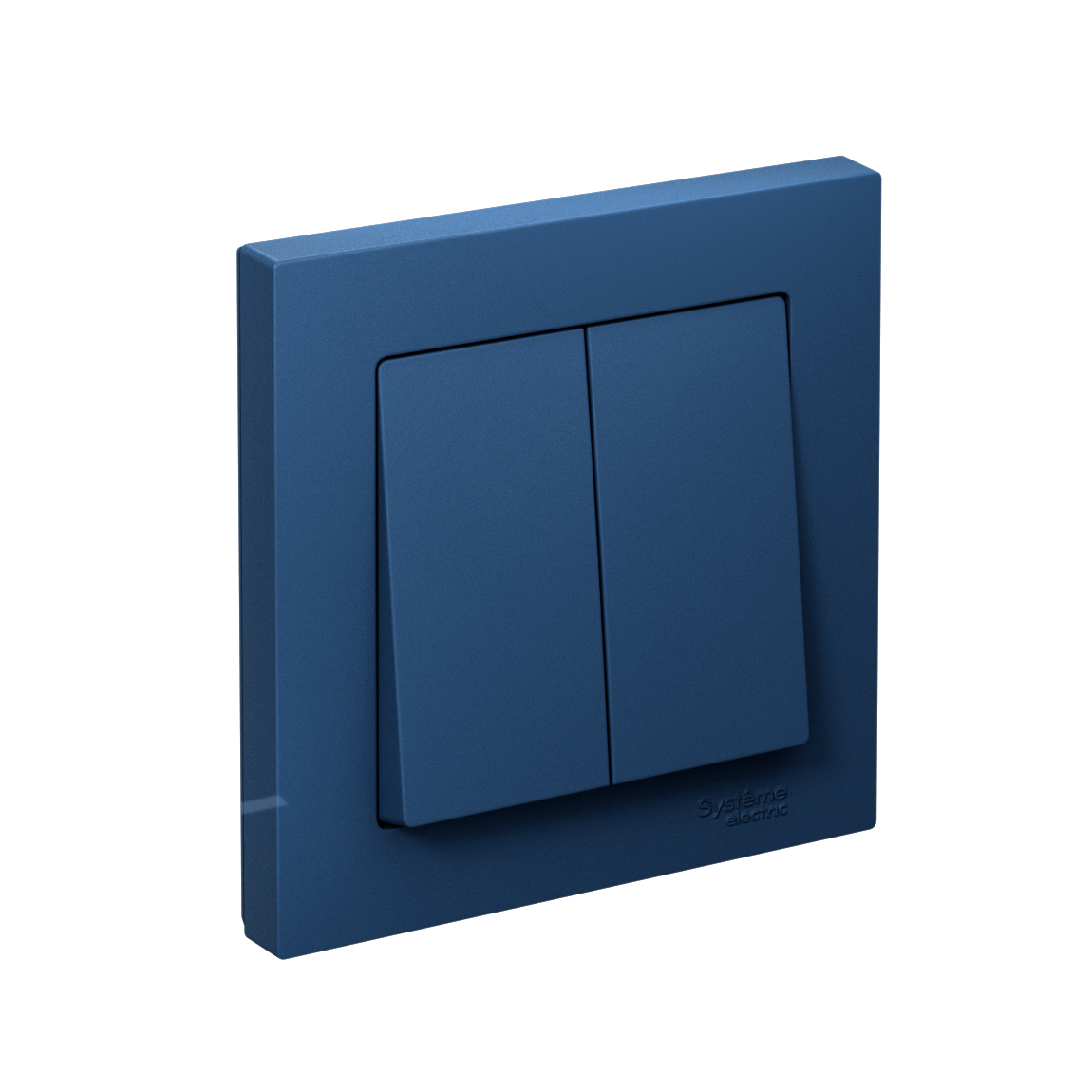 ATLASDESIGN 2-клавишный ВЫКЛЮЧАТЕЛЬ, сх.5, 10АХ, в сборе, АКВАМАРИН