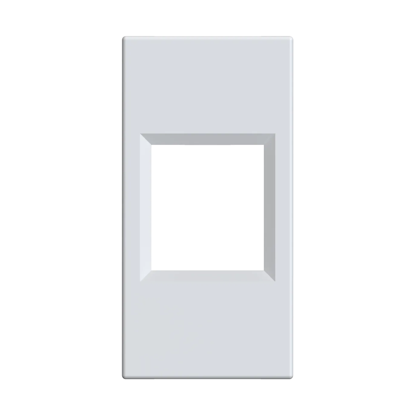 W45 Плата лицевая для 1xKeystone, 1 модуль (45х22.5 мм) БЕЛАЯ