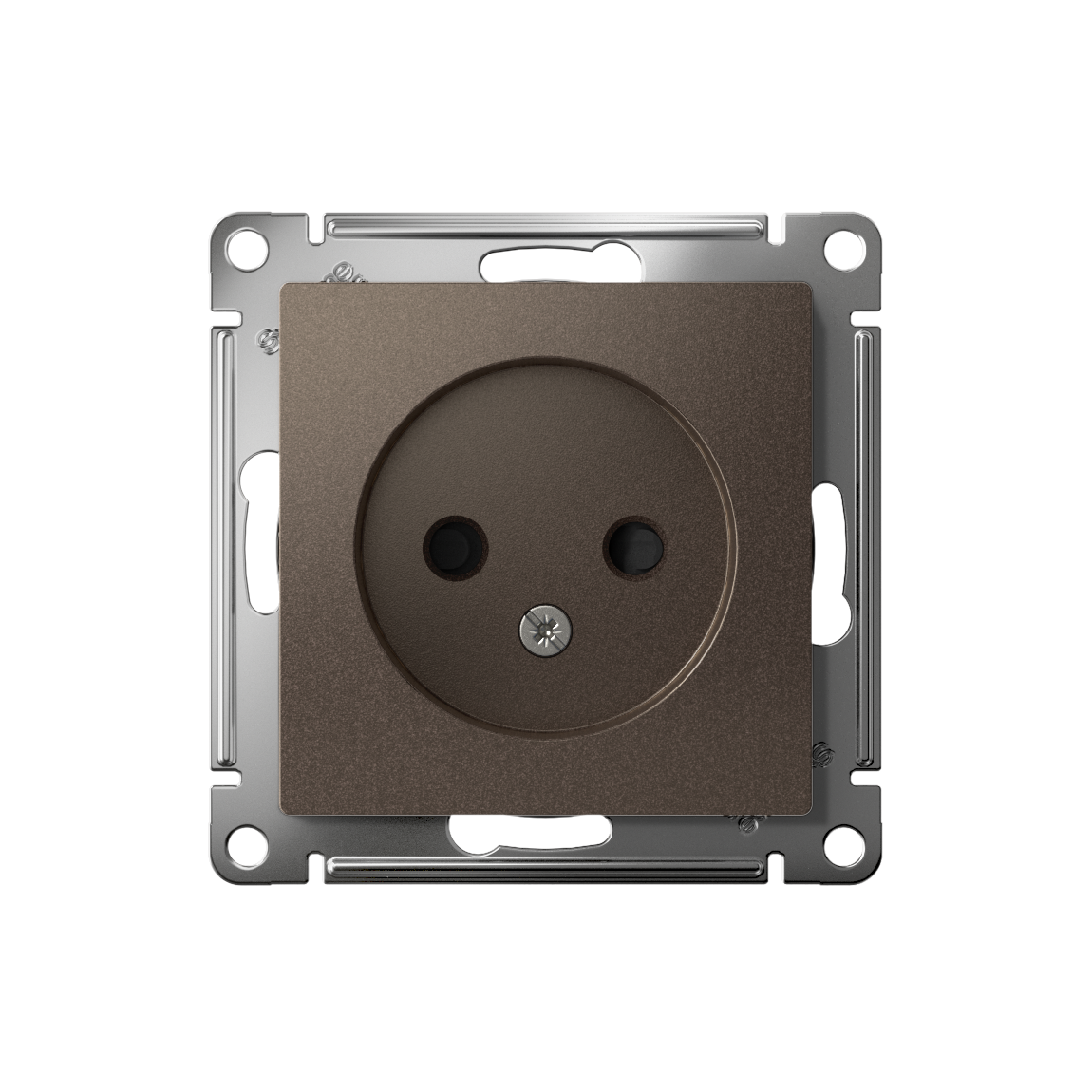 ATLASDESIGN РОЗЕТКА без заземления со шторками, 16А, механизм, МОККО