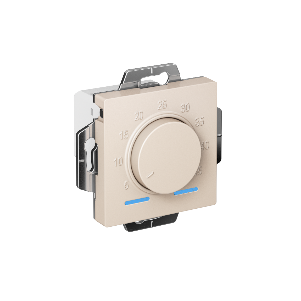 ATLASDESIGN ТЕРМОСТАТ электронный для теплого пола с датчиком, 10A, механизм, БЕЖЕВЫЙ