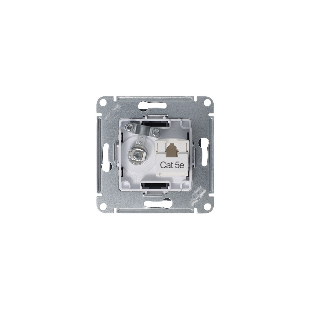 ATLASDESIGN РОЗЕТКА двойная ТВ + компьютерная RJ45 кат. 5e, механизм, ГРИФЕЛЬ