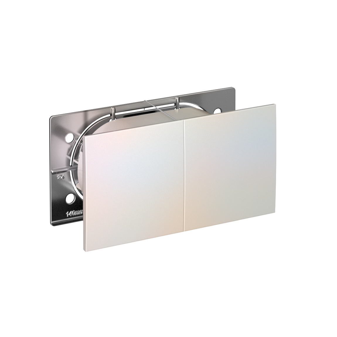 ATLASDESIGN РОЗЕТКА двойная с заземлением со шторками со сдвижными крышками, 16А, в сборе, ЖЕМЧУГ