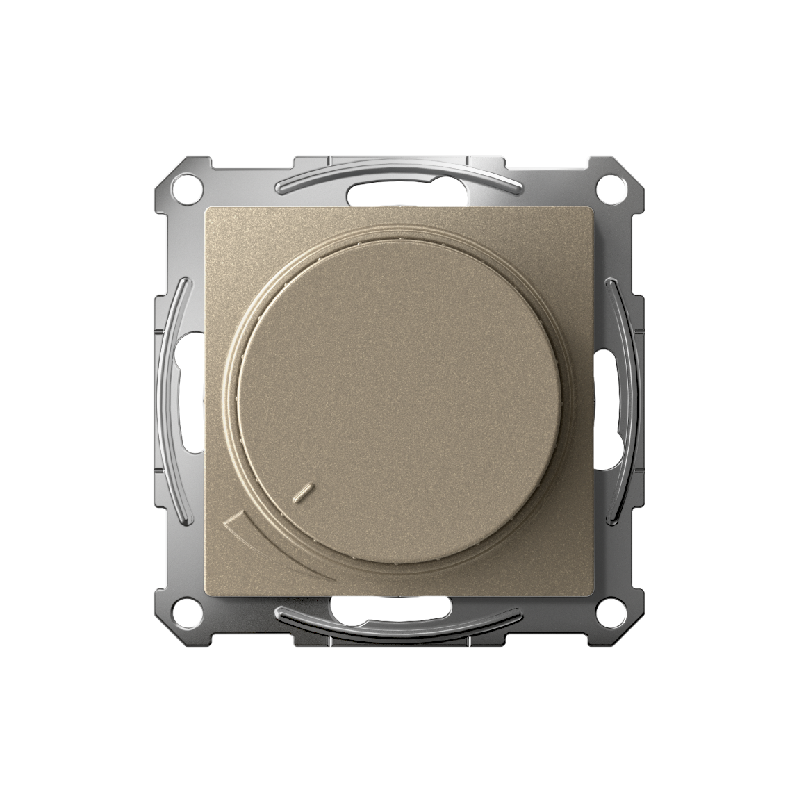 ATLASDESIGN СВЕТОРЕГУЛЯТОР (диммер) поворотно-нажимной, LED, RC, 400Вт, механизм, ШАМПАНЬ