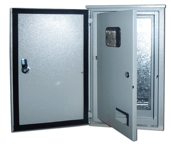 Корпус метал. двухдверный 520х310х150 3-фазн. 12 мод. IP54 ЩРУН-3/9