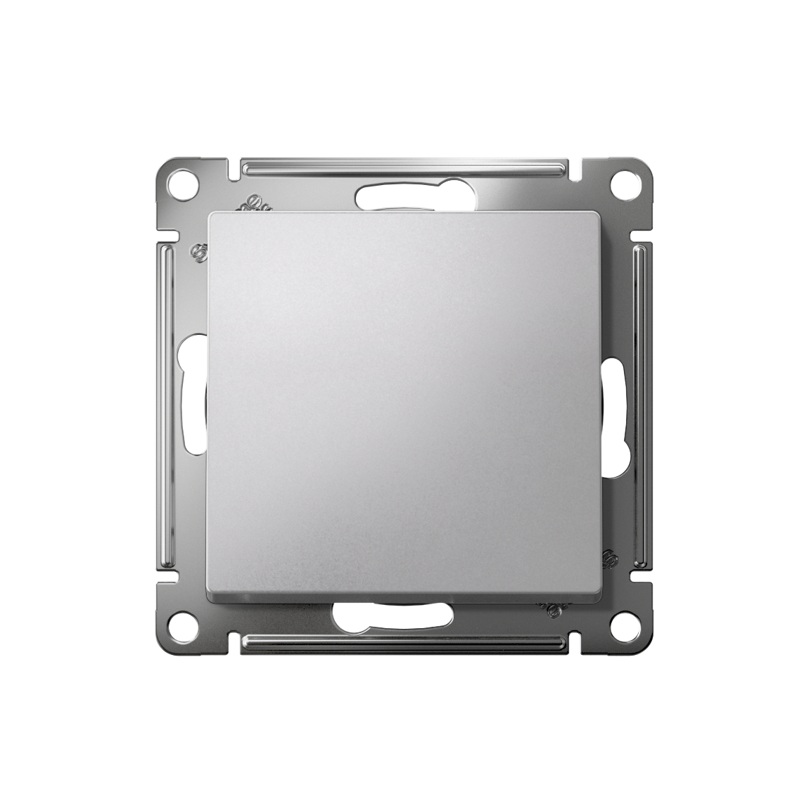 ATLASDESIGN 1-клавишный ВЫКЛЮЧАТЕЛЬ, сх.1, 10АХ, механизм, АЛЮМИНИЙ