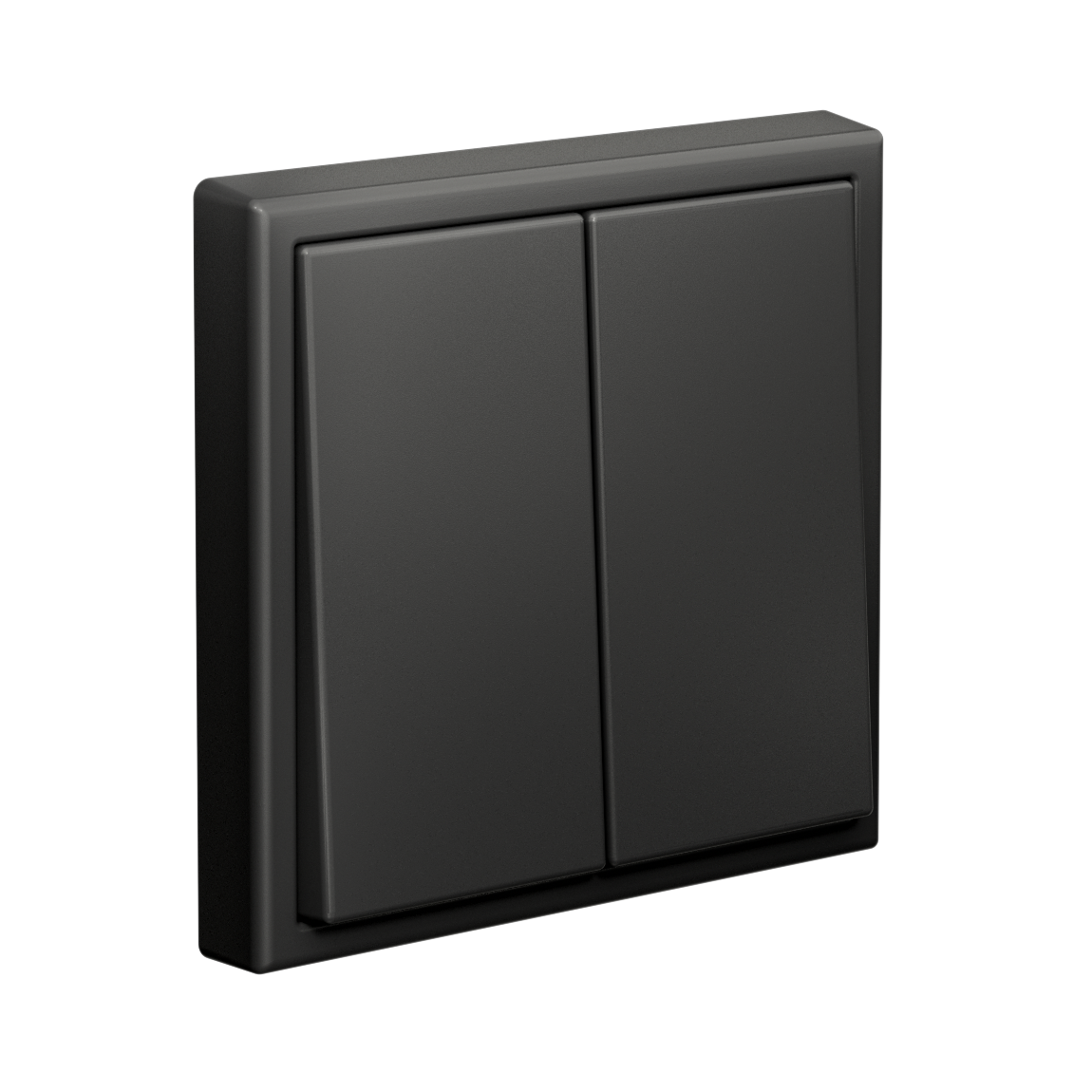 ARTGALLERY 2-клавишный ПЕРЕКЛЮЧАТЕЛЬ, 10АХ, механизм, быстрозажим. клем., БАЗАЛЬТ