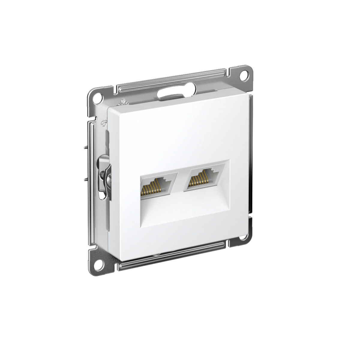 ATLASDESIGN РОЗЕТКА двойная компьютерная RJ45+RJ45 кат. 5e, механизм, ЛОТОС