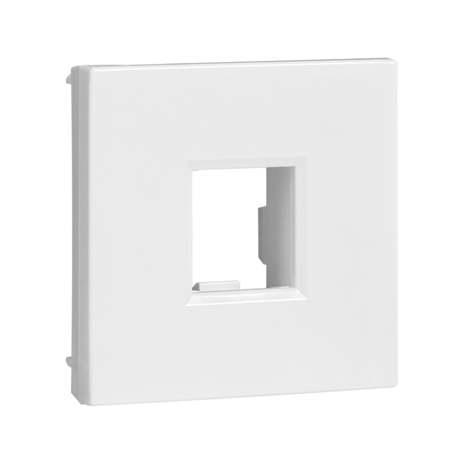 W45 Плата лицевая для 1xKeystone, 2 модуля (45х45 мм) БЕЛАЯ RAL9010