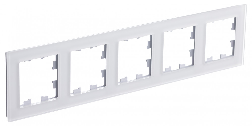 ATLASDESIGN NATURE 5-постовая РАМКА, МАТОВОЕ ОРГАНИЧЕСКОЕ СТЕКЛО БЕЛЫЙ