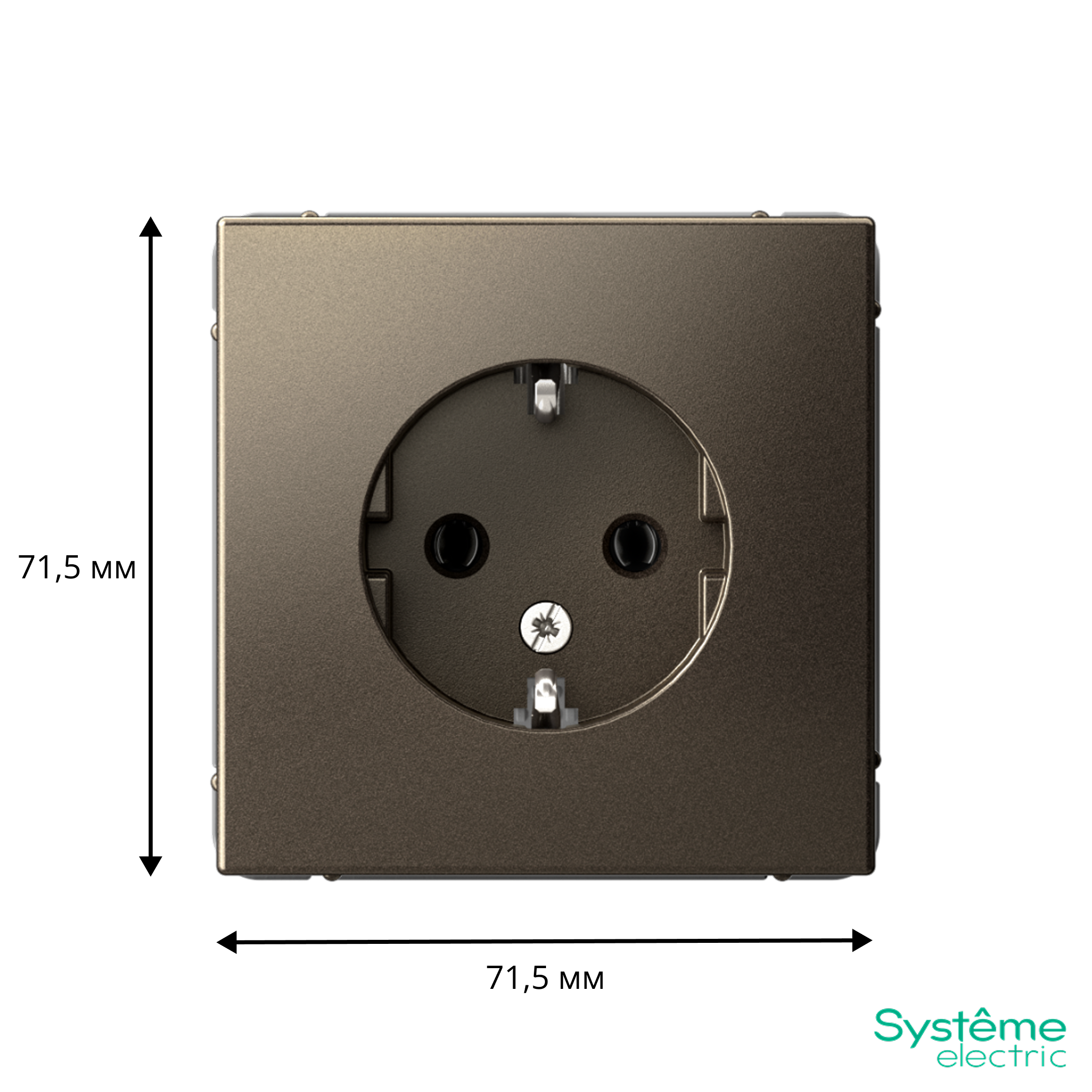 ARTGALLERY РОЗЕТКА с заземлением, 16А, механизм, МОККО