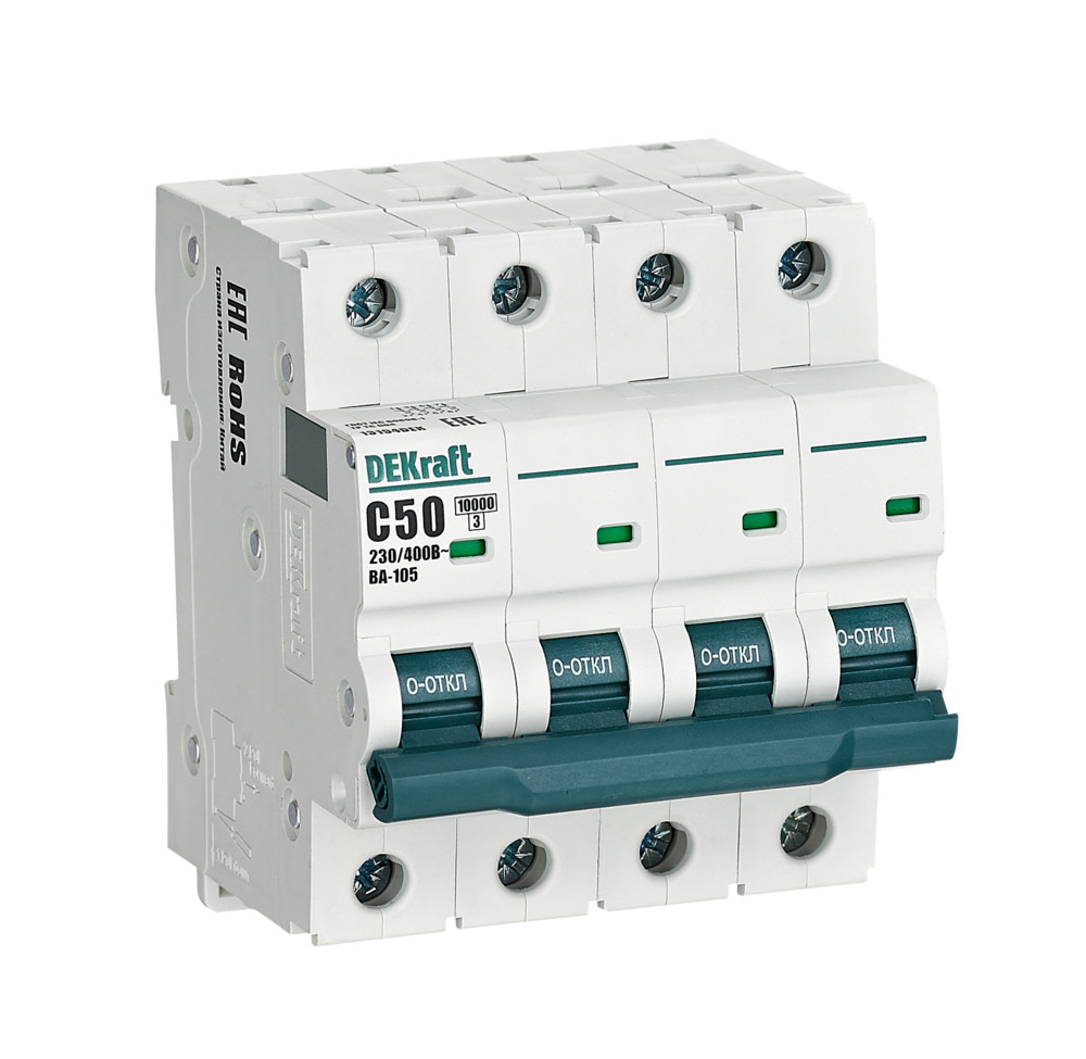 Автоматический выключатель ВА-105 4P 50А C 10кА