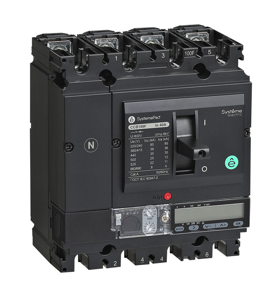 АВТ.ВЫКЛ SYSTEMEPACT CCB100 100KA 4P4D S5.2E 100A