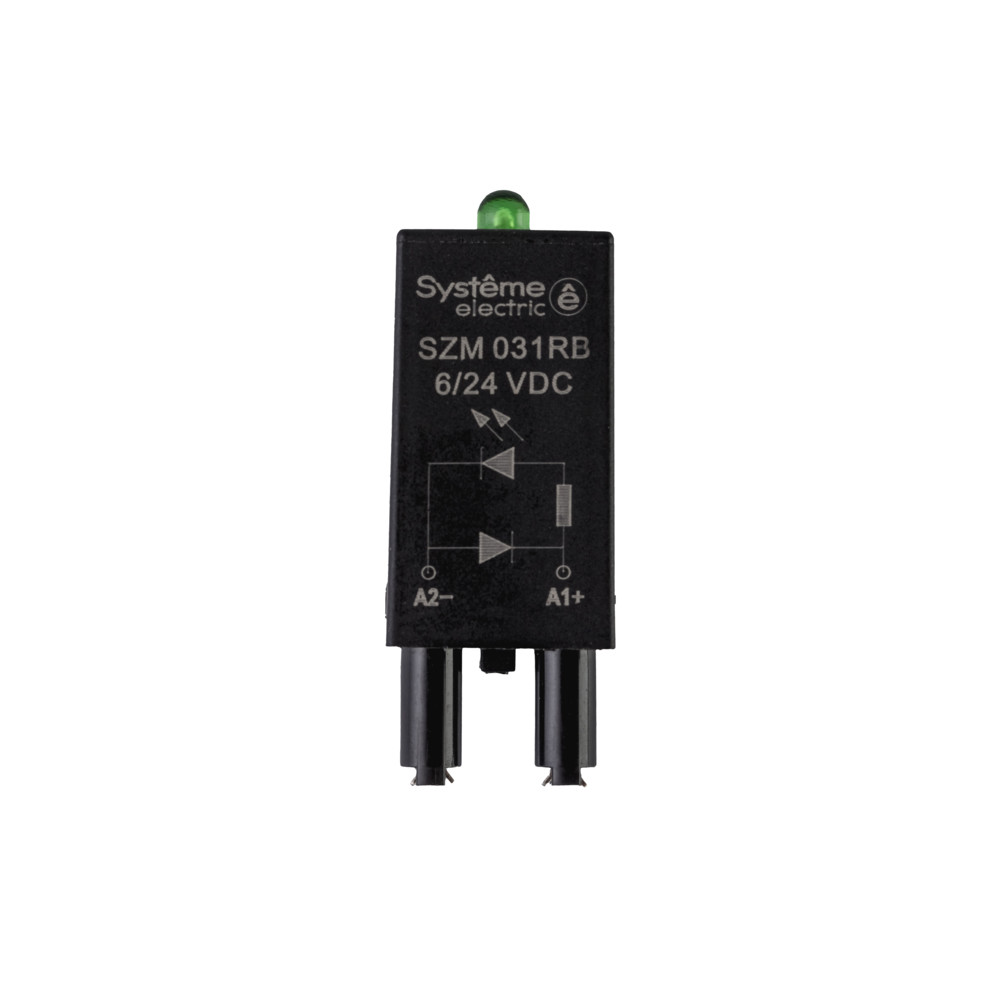 Защитный модуль диод+LED 6/24VDC